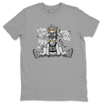 4s Wet Cement shirts to match jordans Hustle Goat sneaker match tees Air Jordan 4 Wet Cement SNRT Sneaker Release Tees unisex cotton Heather Grey 2 crew neck shirts