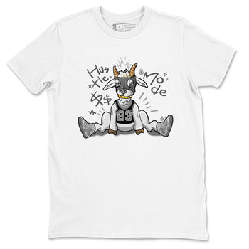 4s Wet Cement shirts to match jordans Hustle Goat sneaker match tees Air Jordan 4 Wet Cement SNRT Sneaker Release Tees unisex cotton White 2 crew neck shirts