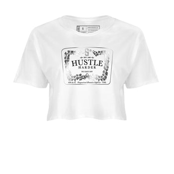 Adidas AE 1 Silver Metallic shirts to match jordans Hustle Harder sneaker match tees AE 1 Silver Metallic match shoes to clothes SNRT Sneaker Tees unisex cotton White 2 crop tee