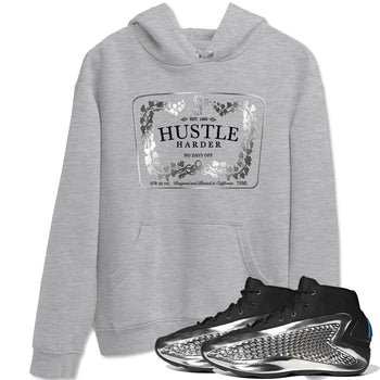 Adidas AE 1 Silver Metallic shirts to match jordans Hustle Harder sneaker match tees AE 1 Silver Metallic match shoes to clothes SNRT Sneaker Tees unisex cotton Heather Grey 1 shirts