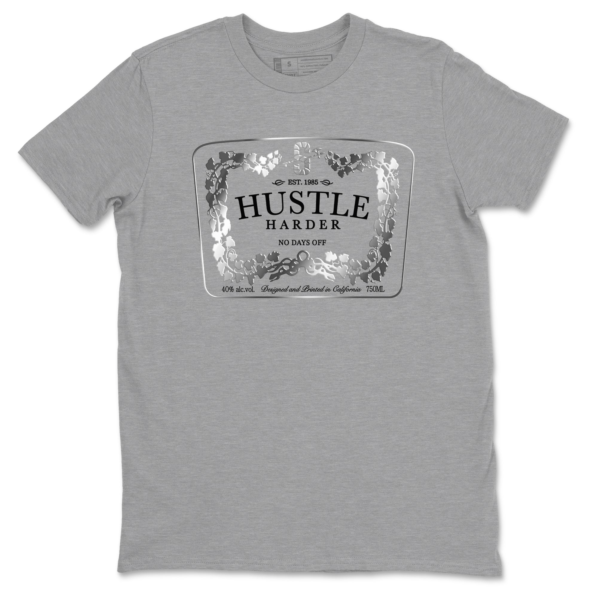 Adidas AE 1 Silver Metallic shirts to match jordans Hustle Harder sneaker match tees AE 1 Silver Metallic match shoes to clothes SNRT Sneaker Tees unisex cotton Heather Grey 2 shirts
