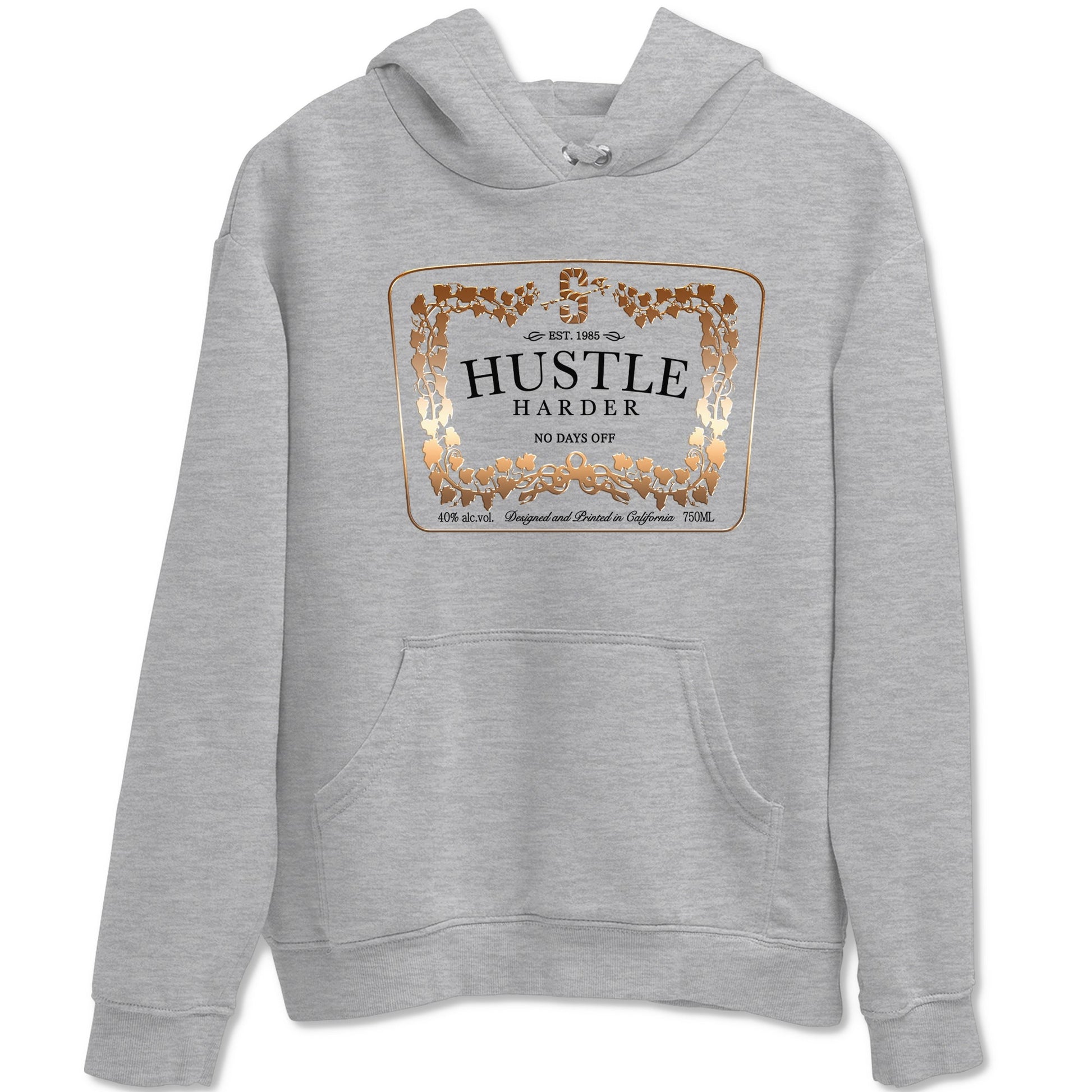 Air Foamposite 1 Metallic Copper Shirts To Match Jordans Hustle Harder Sneaker Shirts Air Foamposite One Metallic Copper SNRT Sneaker Release Tees Unisex Cotton Crew Neck Heather Grey 2 crew neck shirts