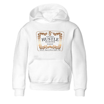 Air Foamposite 1 Metallic Copper Shirts To Match Jordans Hustle Harder Sneaker Shirts Air Foamposite One Metallic Copper SNRT Sneaker Release Tees Baby Youth Toddler White 2 crew neck shirts