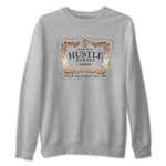 Air Foamposite 1 Metallic Copper Shirts To Match Jordans Hustle Harder Sneaker Shirts Air Foamposite One Metallic Copper SNRT Sneaker Release Tees Unisex Cotton Crew Neck Heather Grey 2 crew neck shirts