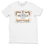 Air Foamposite 1 Metallic Copper Shirts To Match Jordans Hustle Harder Sneaker Shirts Air Foamposite One Metallic Copper SNRT Sneaker Release Tees Unisex Cotton Crew Neck White 2 crew neck shirts