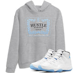 11 Columbia shirts to match jordans Hustle Harder sneaker match tees 11s Retro Legend Blue Columbia SNRT Sneaker Release Tees unisex cotton Heather Grey 1 crew neck shirts