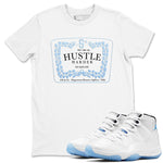 11 Columbia shirts to match jordans Hustle Harder sneaker match tees 11s Retro Legend Blue Columbia SNRT Sneaker Release Tees unisex cotton White 1 crew neck shirts