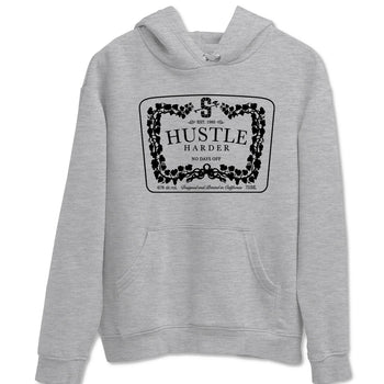 12s Black Wolf Grey shirts to match jordans Hustle Harder sneaker match tees Air Jordan 12 Black Wolf Grey match shoes to clothes SNRT Sneaker Tees unisex cotton Heather Grey 2 shirts