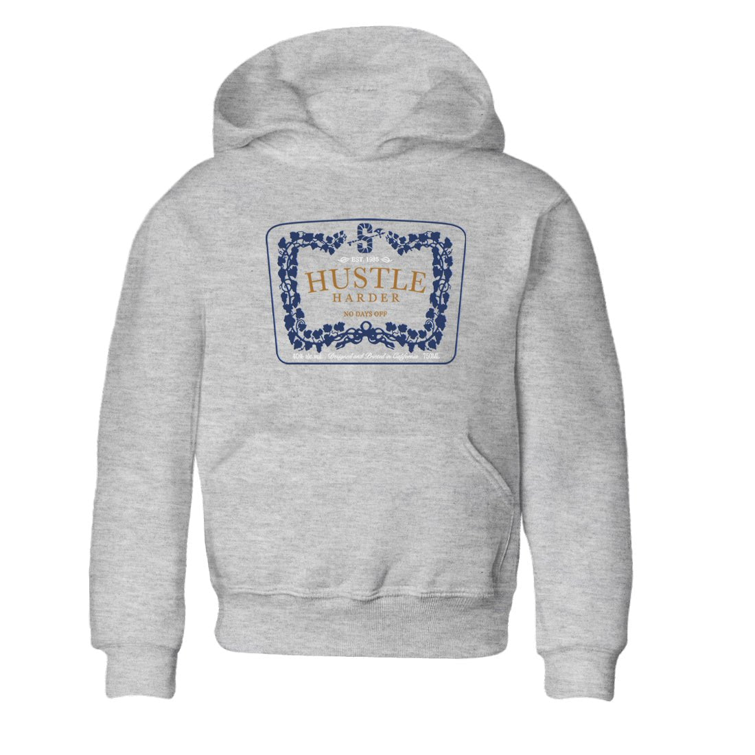 13s Midnight Navy shirts to match jordans Hustle Harder sneaker match tees Air Jordan 13 Midnight Navy SNRT Sneaker Release Tees Youth Baby Heather Grey 2 crew neck shirts