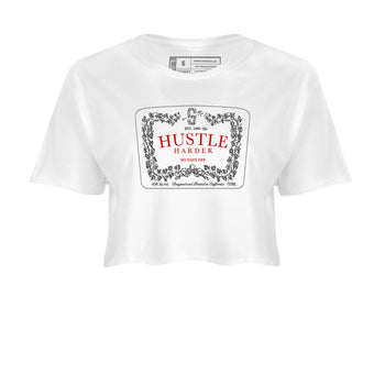 3s Cement Grey shirts to match jordans Hustle Harder sneaker match tees Air Jordan 3 Cement Grey SNRT Sneaker Release Tees unisex cotton White 2 Crop Shirts