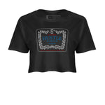 3s Rare Air shirts to match jordans Hustle Harder best t shirts to wear with jordans Air Jordan 3 OG Rare Air match shoes to clothes SNRT Sneaker Tees unisex cotton Black 2 crop tee
