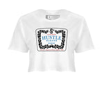 3s Rare Air shirts to match jordans Hustle Harder best t shirts to wear with jordans Air Jordan 3 OG Rare Air match shoes to clothes SNRT Sneaker Tees unisex cotton White 2 crop tee