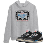 3s Rare Air shirts to match jordans Hustle Harder best t shirts to wear with jordans Air Jordan 3 OG Rare Air match shoes to clothes SNRT Sneaker Tees unisex cotton Heather Grey 1 shirts