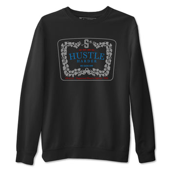 3s Rare Air shirts to match jordans Hustle Harder best t shirts to wear with jordans Air Jordan 3 OG Rare Air match shoes to clothes SNRT Sneaker Tees unisex cotton Black 2 shirts