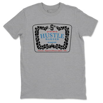 3s Rare Air shirts to match jordans Hustle Harder best t shirts to wear with jordans Air Jordan 3 OG Rare Air match shoes to clothes SNRT Sneaker Tees unisex cotton Heather Grey 2 shirts