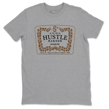 Jordan Jumpman Jack TR Travis Scott Dark Mocha shirts to match jordans Hustle Harder sneaker match tees Jordan Jumpman Jack Travis Scott Dark Mocha match shoes to clothes SNRT Sneaker Tees unisex cotton Heather Grey 2 shirts