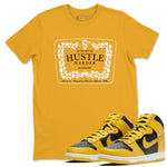 Dunk High Pollen shirts to match jordans Hustle Harder sneaker match tees Dunk High Pollen SNRT Sneaker Release Tees unisex cotton Gold 1 crew neck shirts