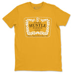 Dunk High Pollen shirts to match jordans Hustle Harder sneaker match tees Dunk High Pollen SNRT Sneaker Release Tees unisex cotton Gold 2 crew neck shirts