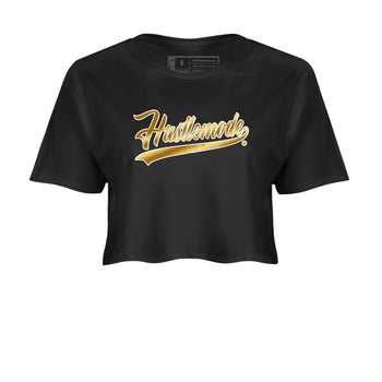 Air Jordan 1 High OG Black Metallic Gold shirts to match jordans Hustle Mode sneaker match tees Air Jordan 1 Retrp Black Metallic Gold Sneaker Shirts SNRT Sneaker Tees streetwear brand Black 2 crop tee
