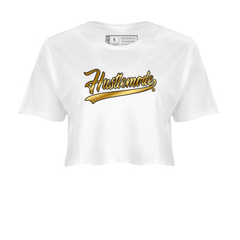 Air Jordan 1 High OG Black Metallic Gold shirts to match jordans Hustle Mode sneaker match tees Air Jordan 1 Retrp Black Metallic Gold Sneaker Shirts SNRT Sneaker Tees streetwear brand White 2 crop tee