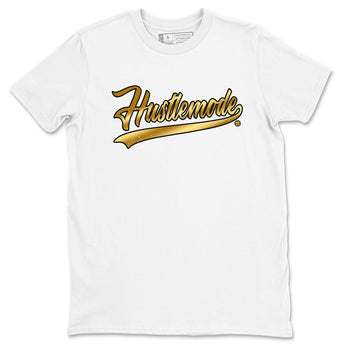 Air Jordan 1 High OG Black Metallic Gold shirts to match jordans Hustle Mode sneaker match tees Air Jordan 1 Retrp Black Metallic Gold Sneaker Shirts SNRT Sneaker Tees streetwear brand White 2 unisex cotton tee