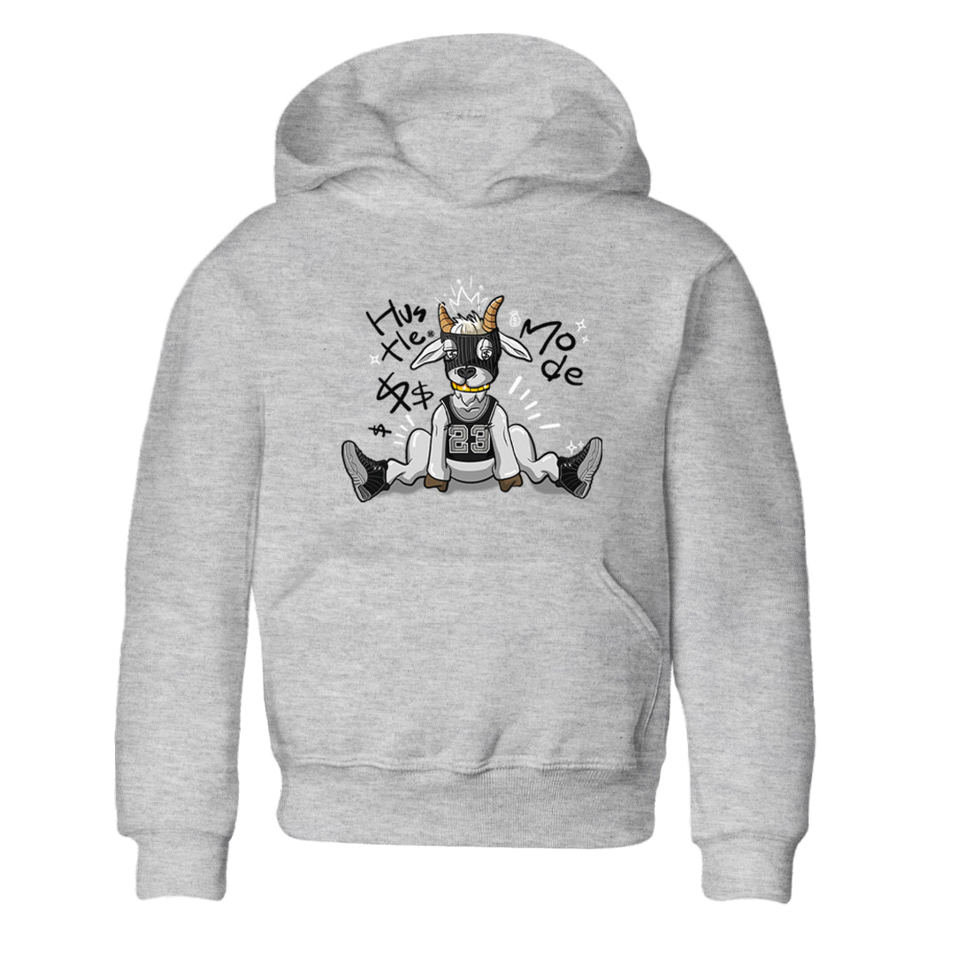 12s Black Wolf Grey shirts to match jordans Hustle Mode sneaker match tees Air Jordan 12 Black Wolf Grey match shoes to clothes SNRT Sneaker Tees Youth Baby Heather Grey 2 tee