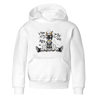 12s Black Wolf Grey shirts to match jordans Hustle Mode sneaker match tees Air Jordan 12 Black Wolf Grey match shoes to clothes SNRT Sneaker Tees Youth Baby White 2 tee