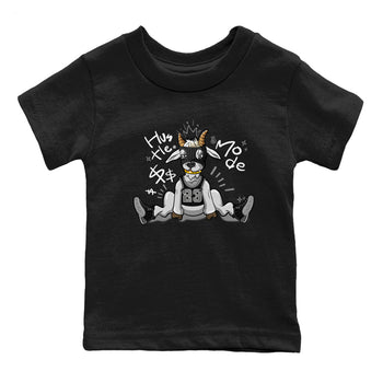 12s Black Wolf Grey shirts to match jordans Hustle Mode sneaker match tees Air Jordan 12 Black Wolf Grey match shoes to clothes SNRT Sneaker Tees Youth Baby Black 2 tee