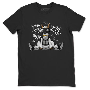 12s Black Wolf Grey shirts to match jordans Hustle Mode sneaker match tees Air Jordan 12 Black Wolf Grey match shoes to clothes SNRT Sneaker Tees unisex cotton Black 2 shirts