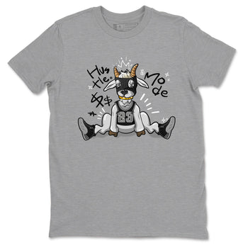 12s Black Wolf Grey shirts to match jordans Hustle Mode sneaker match tees Air Jordan 12 Black Wolf Grey match shoes to clothes SNRT Sneaker Tees unisex cotton Heather Grey 2 shirts