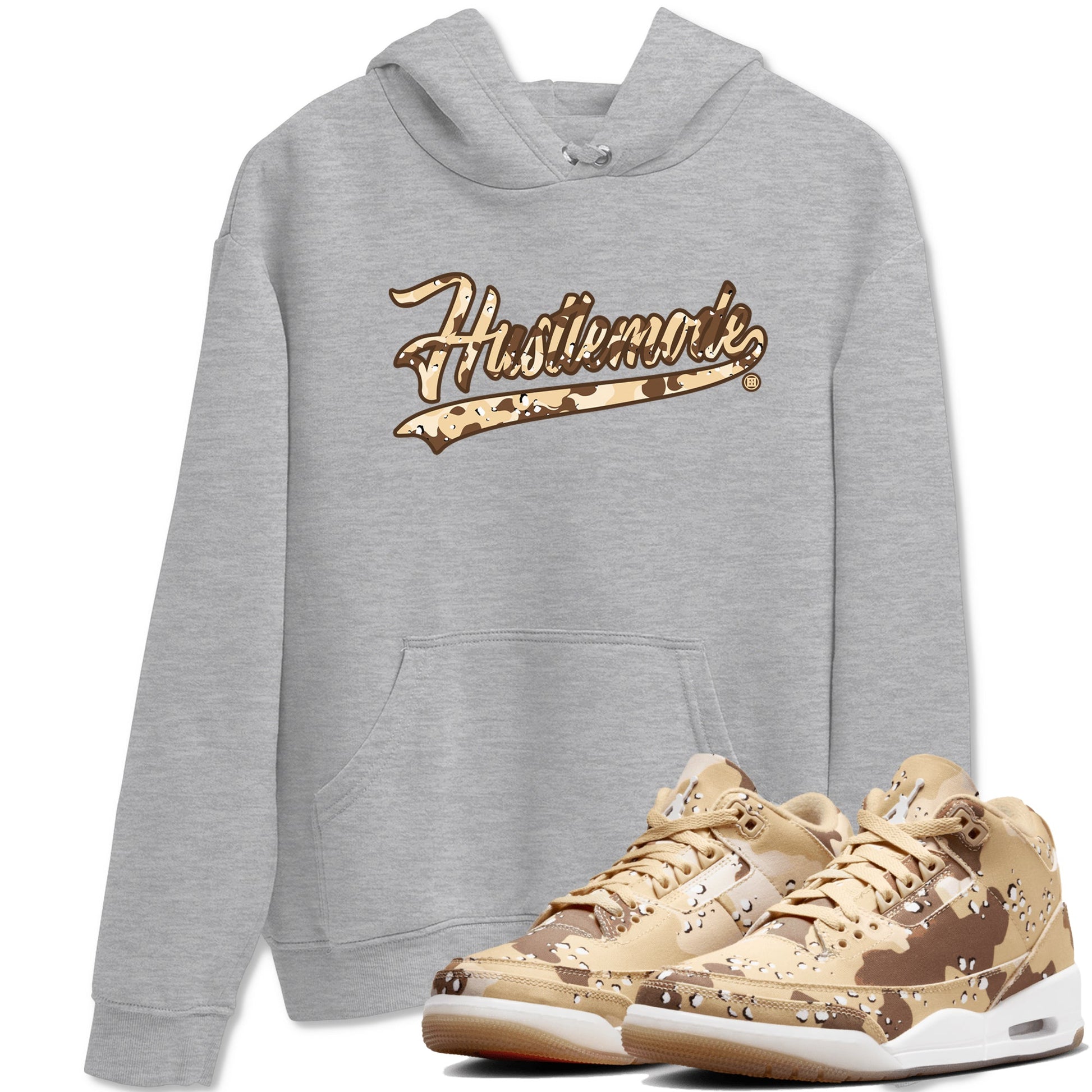 WNBA x Air Jordan 3 “Desert Camo” shirts to match jordans Hustle Mode sneaker match tees Air Jordan 3 Desert Camo SNRT Sneaker Release Tees Clothing Sneakerhead ShirtsHeather Grey 1 unisex cotton tee