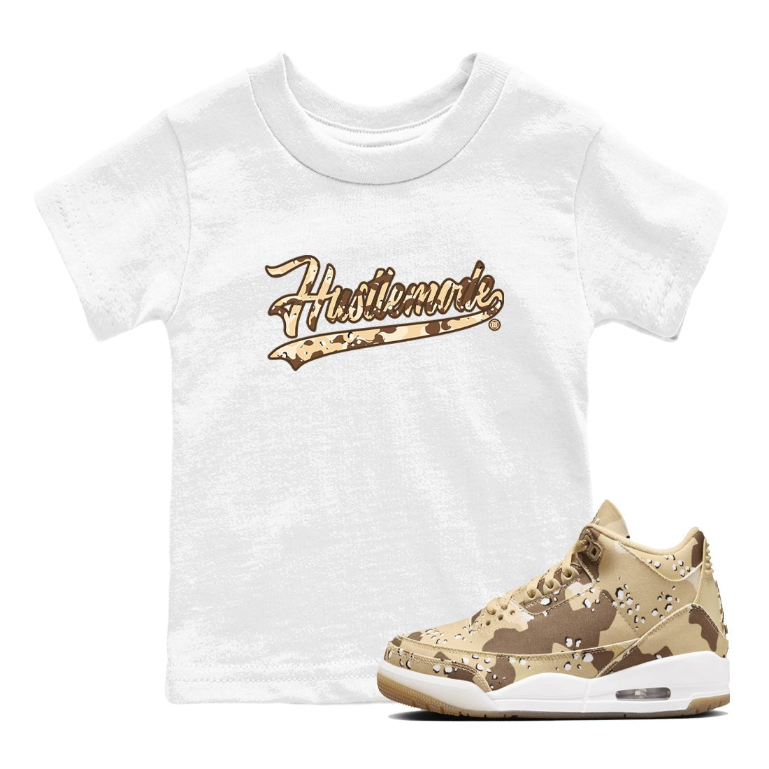 WNBA x Air Jordan 3 “Desert Camo” shirts to match jordans Hustle Mode sneaker match tees Air Jordan 3 Desert Camo SNRT Sneaker Release Tees Clothing Sneakerhead ShirtsBaby and Youth White 1 cotton tee