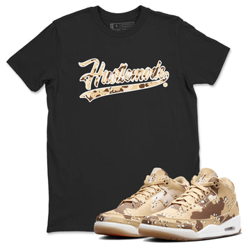 WNBA x Air Jordan 3 “Desert Camo” shirts to match jordans Hustle Mode sneaker match tees Air Jordan 3 Desert Camo SNRT Sneaker Release Tees Clothing Sneakerhead ShirtsBlack 1 unisex cotton tee