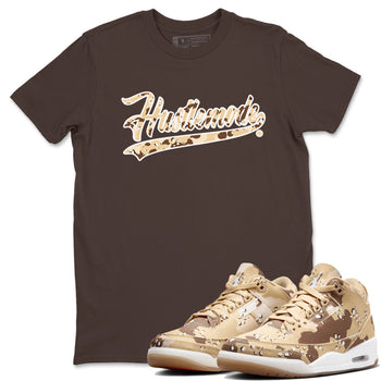 WNBA x Air Jordan 3 “Desert Camo” shirts to match jordans Hustle Mode sneaker match tees Air Jordan 3 Desert Camo SNRT Sneaker Release Tees Clothing Sneakerhead ShirtsDark Chocolate 1 unisex cotton tee