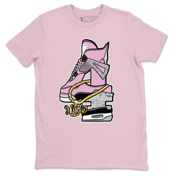 4s Retro Orchid shirts to match jordans Hustle Number 4 sneaker match tees Air Jordan 4 WMNS Orchid match shoes to clothes SNRT Sneaker Tees unisex cotton Pink 2 shirts