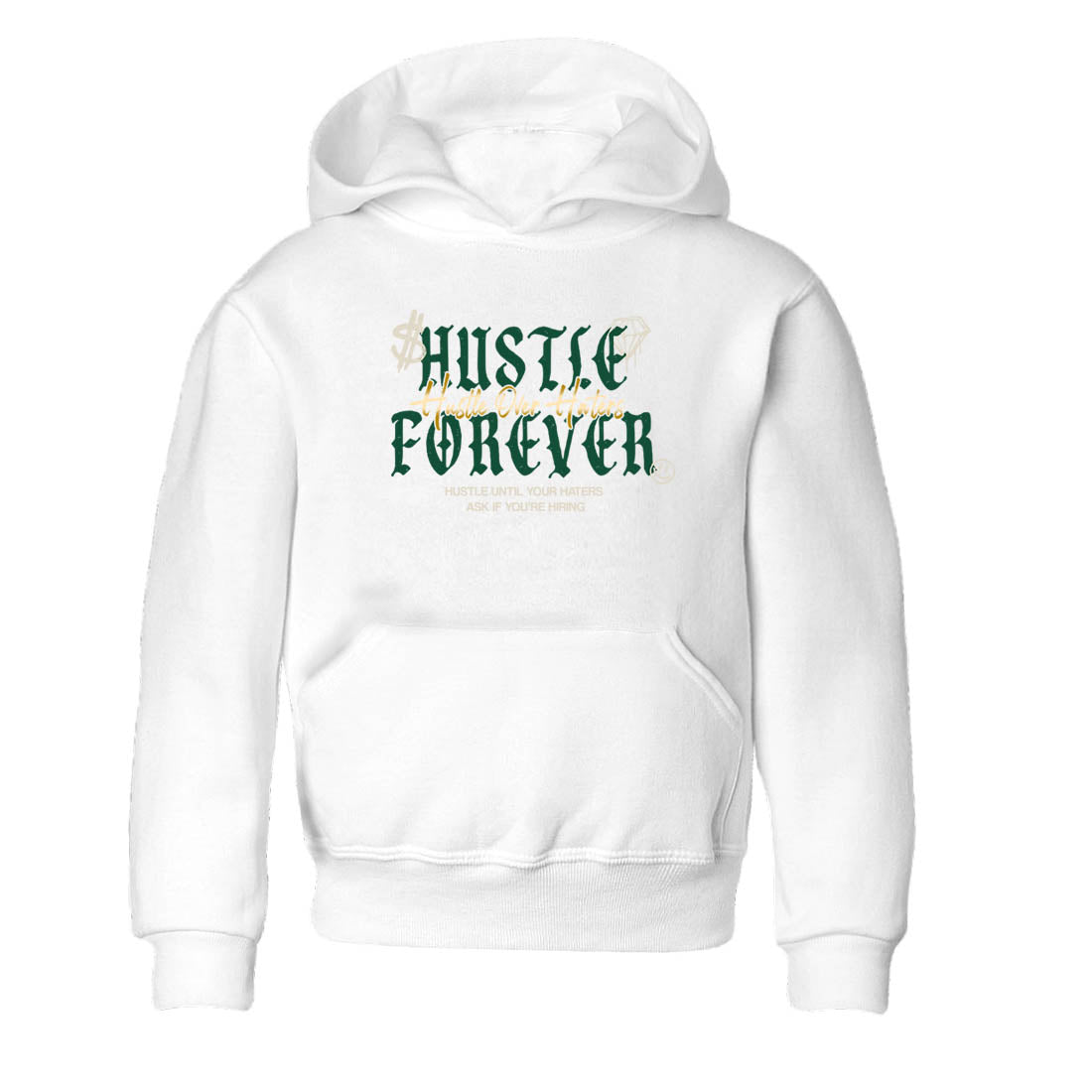 Sneaker Threads – Sneaker Tees To Match Air Jordan 1 Pro Green – Hustle Over haters Youth Graphic Tee White 2. Perfect for Jordan releases 2025 colorways.