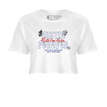 1s Rare Air shirts to match jordans Hustle Over Haters sneaker match tees Air Jordan 1 High OG Rare Air Deep Royal Blue match shoes to clothes SNRT Sneaker Tees unisex cotton White 2 crop tee