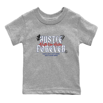 1s Rare Air shirts to match jordans Hustle Over Haters sneaker match tees Air Jordan 1 High OG Rare Air Deep Royal Blue match shoes to clothes SNRT Sneaker Tees Youth Baby Heather Grey 2 tee