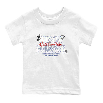 1s Rare Air shirts to match jordans Hustle Over Haters sneaker match tees Air Jordan 1 High OG Rare Air Deep Royal Blue match shoes to clothes SNRT Sneaker Tees Youth Baby White 2 tee