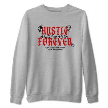 11s Bred shirts to match jordans Hustle Over Haters sneaker match tees Air Jordan 11 Retro Bred match shoes to clothes SNRT Sneaker Tees unisex cotton Heather Grey 2 shirts