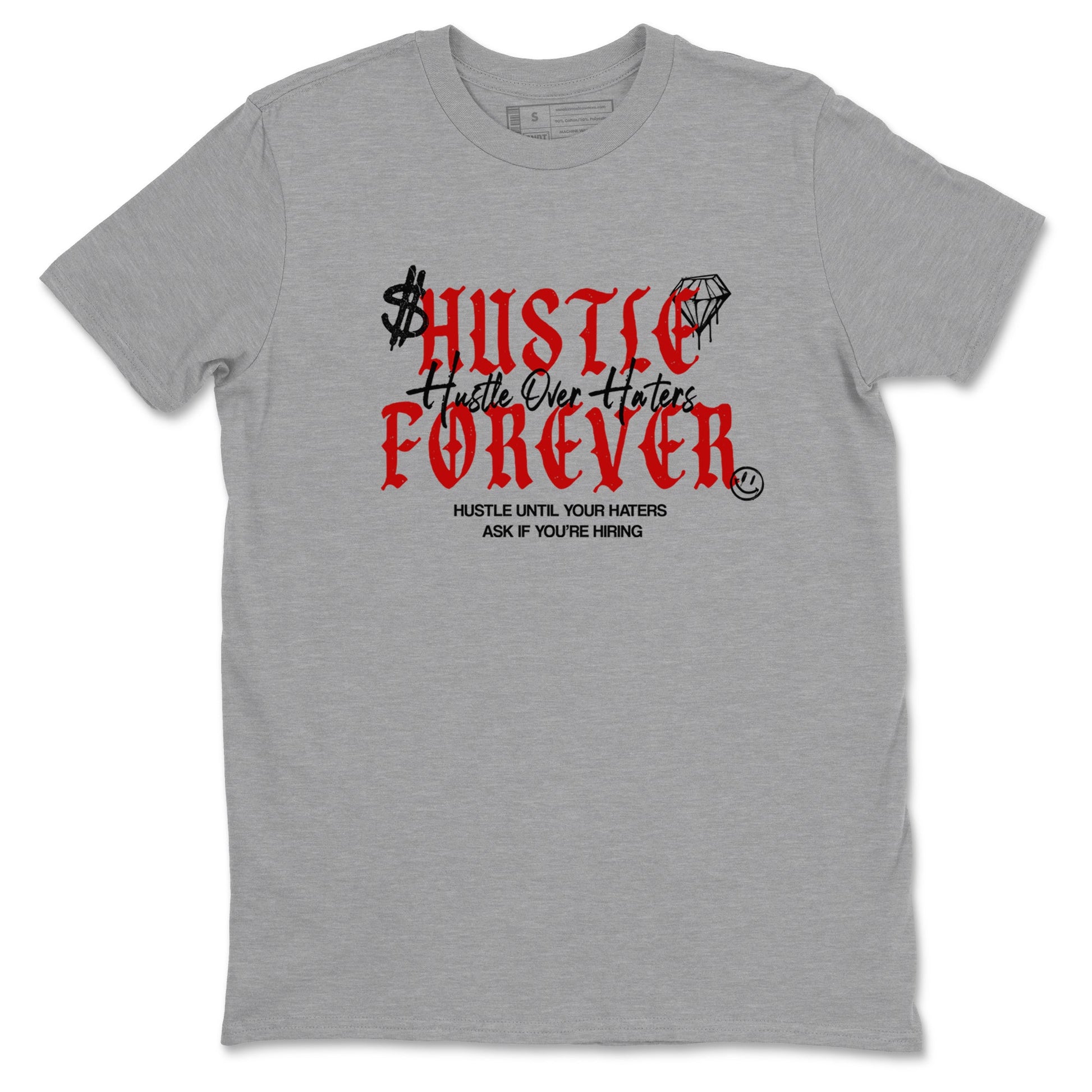 11s Bred shirts to match jordans Hustle Over Haters sneaker match tees Air Jordan 11 Retro Bred match shoes to clothes SNRT Sneaker Tees unisex cotton Heather Grey 2 shirts