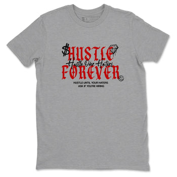11s Bred shirts to match jordans Hustle Over Haters sneaker match tees Air Jordan 11 Retro Bred match shoes to clothes SNRT Sneaker Tees unisex cotton Heather Grey 2 shirts