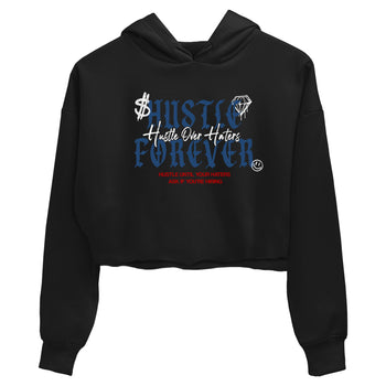Sneaker match tees – Sneaker Tees To Match Air Jordan 13 French Blue Shoes – Hustle Over Haters Crop T-Shirt Black 2