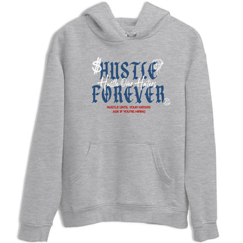 Sneaker match tees – Sneaker Tees To Match Air Jordan 13 French Blue Shoes – Hustle Over Haters Tee Heather Grey 2