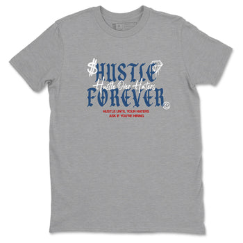 Sneaker match tees – Sneaker Tees To Match Air Jordan 13 French Blue Shoes – Hustle Over Haters Tee Heather Grey 2