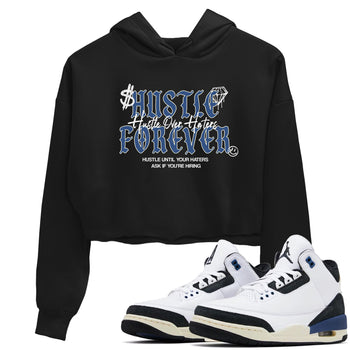 3s For The Love to match jordans Hustle Over Haters sneaker match tees A Ma Maniere For The Love match shoes to clothes SNRT Sneaker Tees unisex cotton Black 1 crop tee