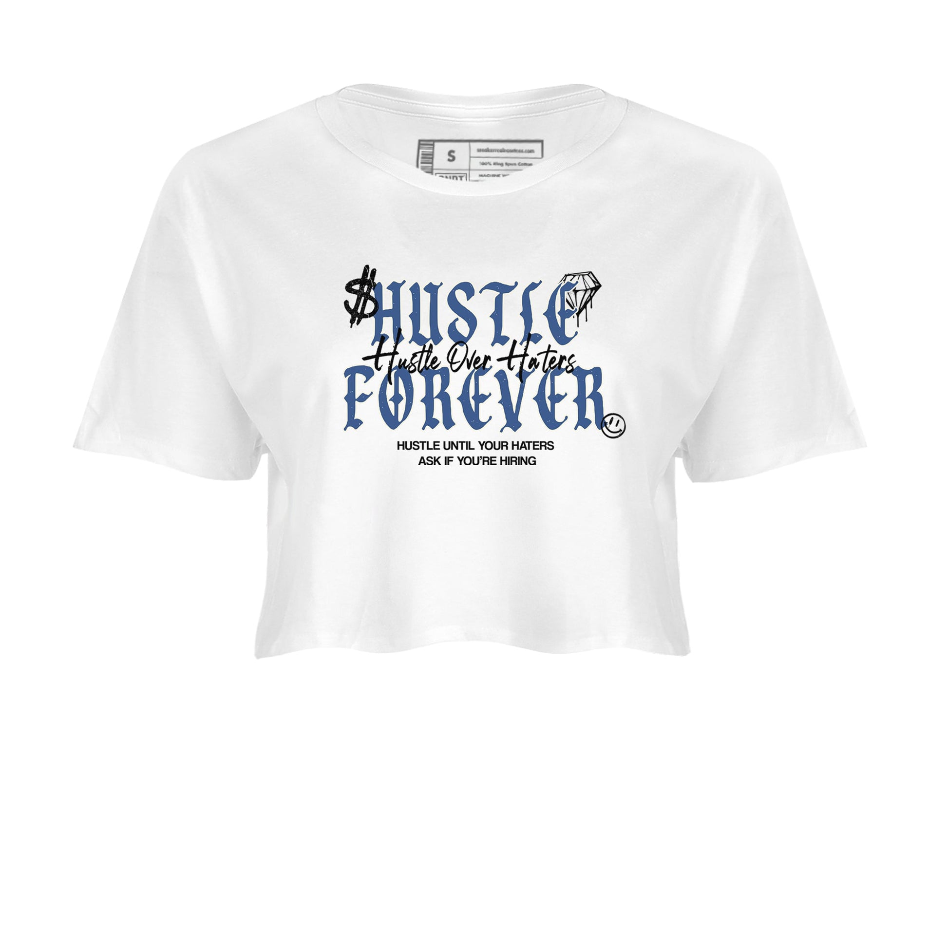 3s For The Love to match jordans Hustle Over Haters sneaker match tees A Ma Maniere For The Love match shoes to clothes SNRT Sneaker Tees unisex cotton White 2 crop tee