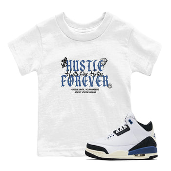 3s For The Love to match jordans Hustle Over Haters sneaker match tees A Ma Maniere For The Love match shoes to clothes SNRT Sneaker Tees Youth Baby White 1 tee