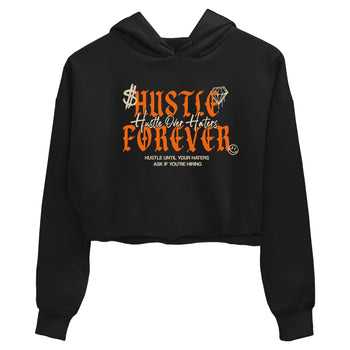 Hustle Over Haters womens crop tee made to vibe with the Air Jordan 3 Starfish sneakers — the perfect match in Black 2.
