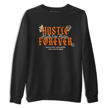 Hustle Over Haters sneaker match t-shirt styled to complete your fit with the Air Jordan 3 Starfish sneakers, shown in Black 2.